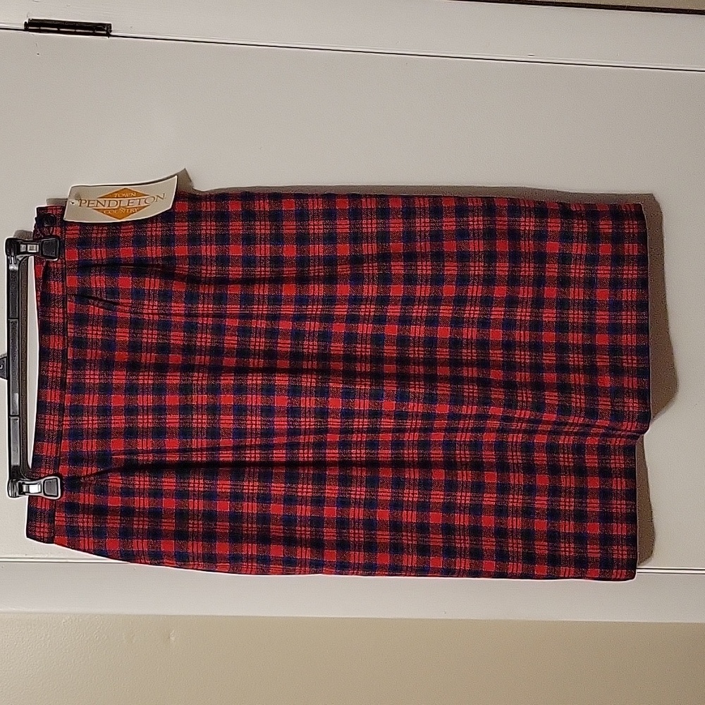 Vintage Pendleton Wool tartan plaid skirt nwt